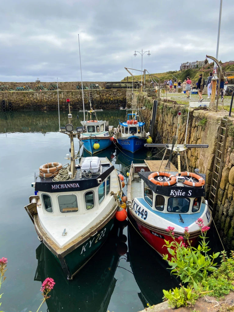 small fishing boats at crail